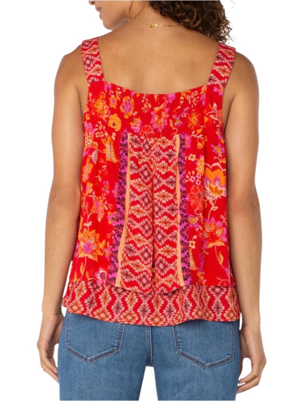 Liverpool Floral Layered Tank Blouse NWT Extra Large - Picture 6 of 7